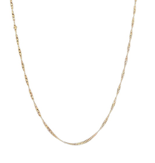 18K Gold Filled Singapore Chain