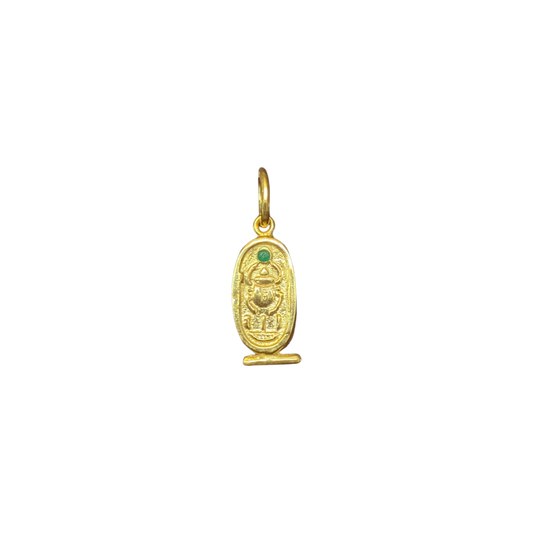 Gold Plated Scarab Khatrouche Pendant